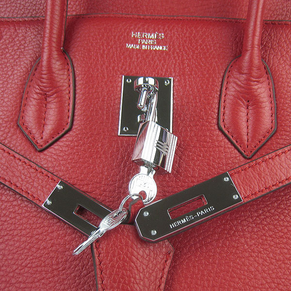 High Quality Fake Hermes Birkin 35CM Togo Leather Bag Red 6089